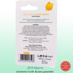 Fe Besleyici Dudak Kremi SPF50 Panthenol 5gr