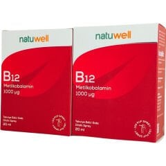 Natuwell Vitamin B12 Metilkobalamin Sprey 20 ml - 2 Kutu