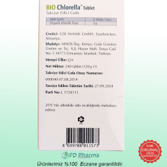 Assos Bio Chlorella Takviye Edici Gıda 240 Tablet