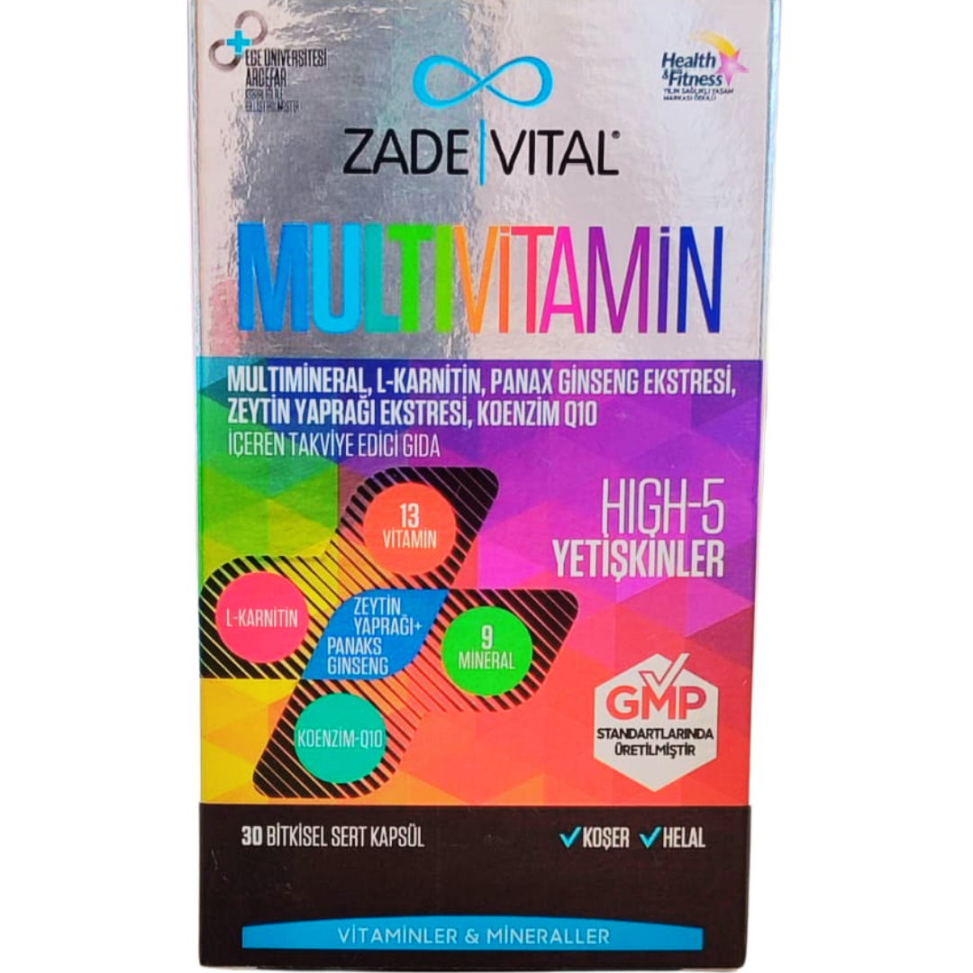 Zade Vital Multivitamin 30 Kapsül