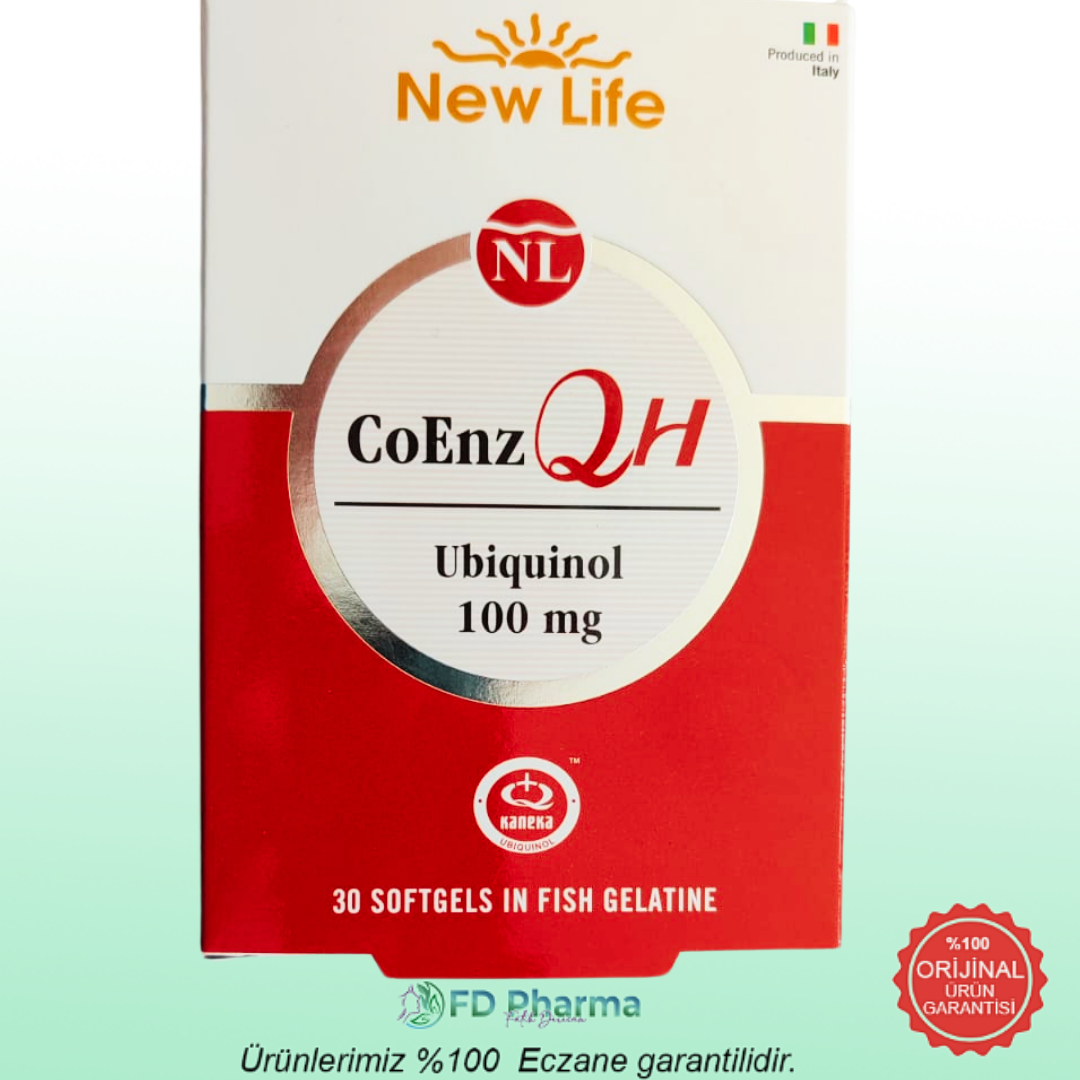 New Life CoEnz QH 100mg Ubiquinol Takviye Edici Gıda 30 Kapsül
