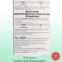 New Life CoEnz QH 100mg Ubiquinol Takviye Edici Gıda 30 Kapsül