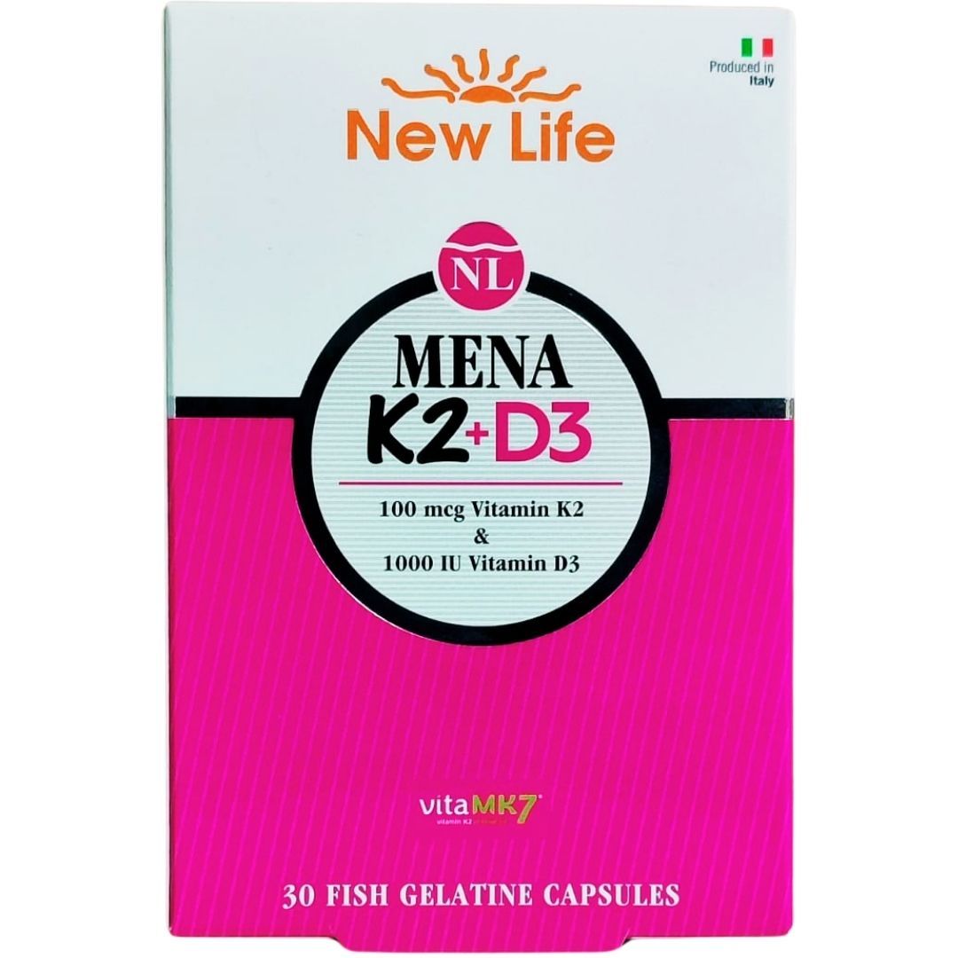 New Life Mena K2+D3 Takviye Edici Gıda 30 Kapsül