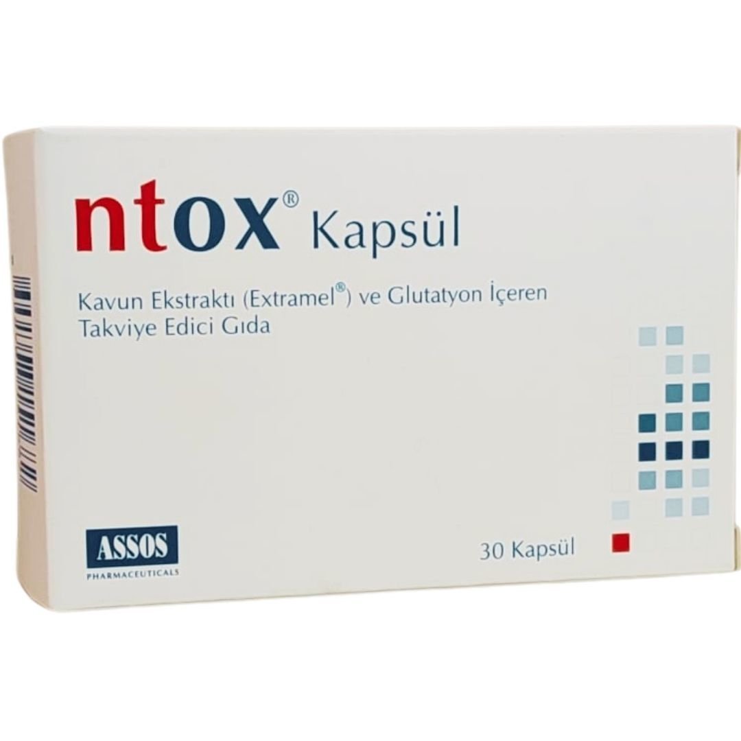 Ntox Kavun Ekstraktı ve Glutatyon İçeren Takviye Edici 30 Kapsül