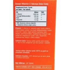 Ocean Vitamin C 1000 mg 30 Tablet