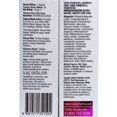 Suda Vitamin Probiotic Fem Biotic 30 Veggie Kapsül