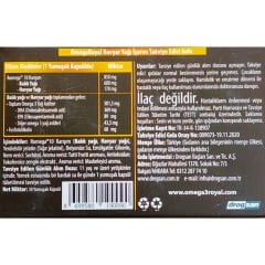 Omega Royal Omega-3 + Havyar Yağı Takviye Edici Gıda 30 Yumuşak Kapsül