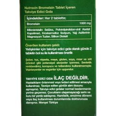 Nutraxin Bromelain 500mg Ananas 60 Kapsül
