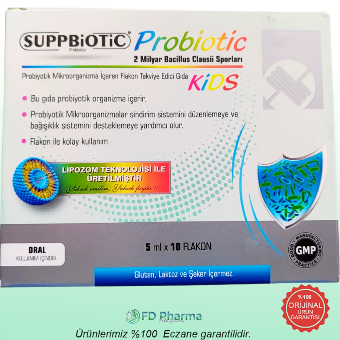 Suppbiotic Kids Lipozomal Probiyotik 10 Flakon x 5 ml