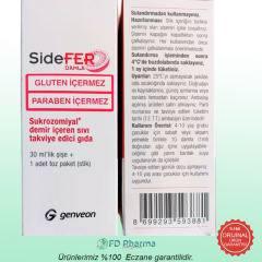 SideFer Damla Takviye Edici Gıda 30ml Şişe + 1 Adet Toz