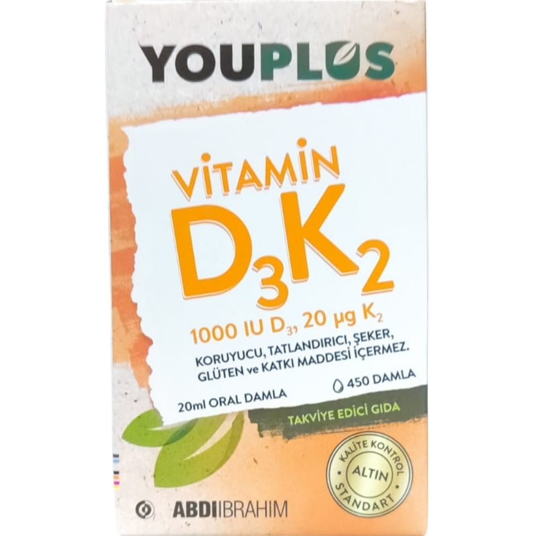 Youplus Vitamin D3K2 Damla 20 ml