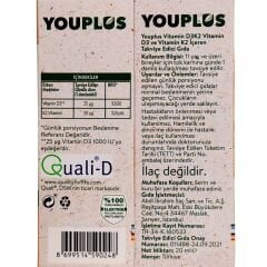 Youplus Vitamin D3K2 Damla 20 ml