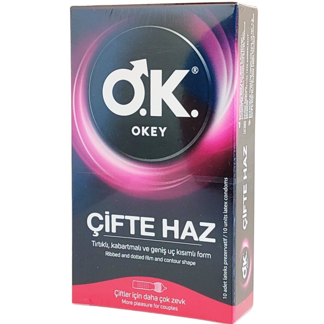 Okey Prezervatif Çifte Haz 10'lu