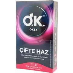 Okey Prezervatif Çifte Haz 10'lu
