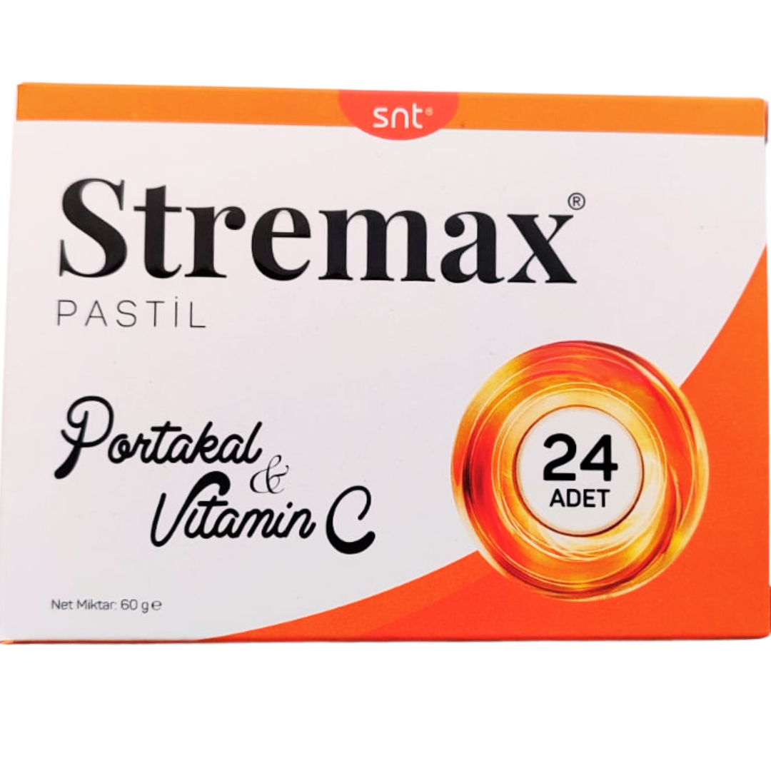 Snt Stremax Pastil Portakal+ C vitamin 24 lü