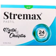 Snt Stremax Pastil Menthol 24 lü