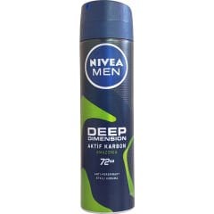 Nivea Men Deep Dimension Aktif Karbon Amazonia Deodorant 150 ml