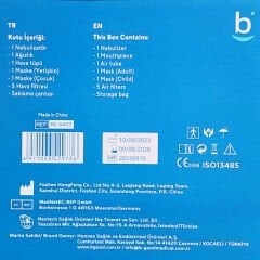 B-Good Nebulizatör Cihazı Kompresörlü Çantalı