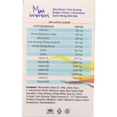 Max Immun Takviye Edici Gıda 40 Kapsül