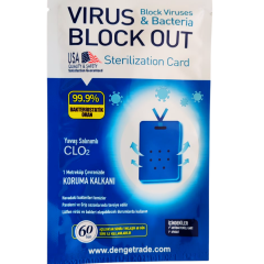 Virus Block Out Virus ve Bakteri Önleyici Dezenfektan Kart