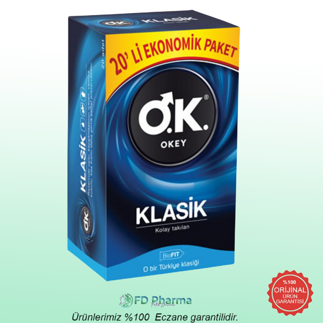Okey Prezervatif Klasik 20'li - Ekonomik