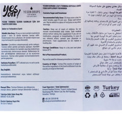 Yes On Kadınlar İçin Afrodizyak Etkili Damla Yeson 15 ml