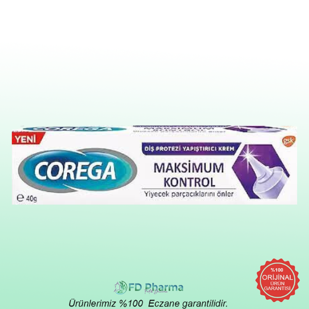 Corega Maksimum Kontrol Protez Yapıştırıcı Krem 40 gr