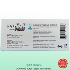 Anzibel Mentollü 20 Pastil