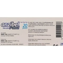Anzibel Mentollü 20 Pastil