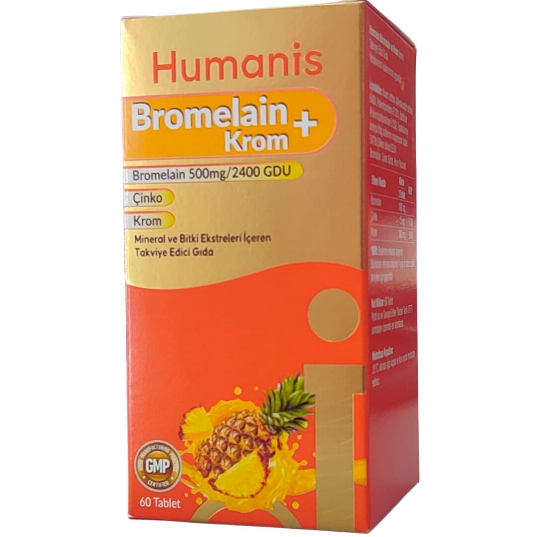 Humanis Bromelain + Krom 60 Tablet