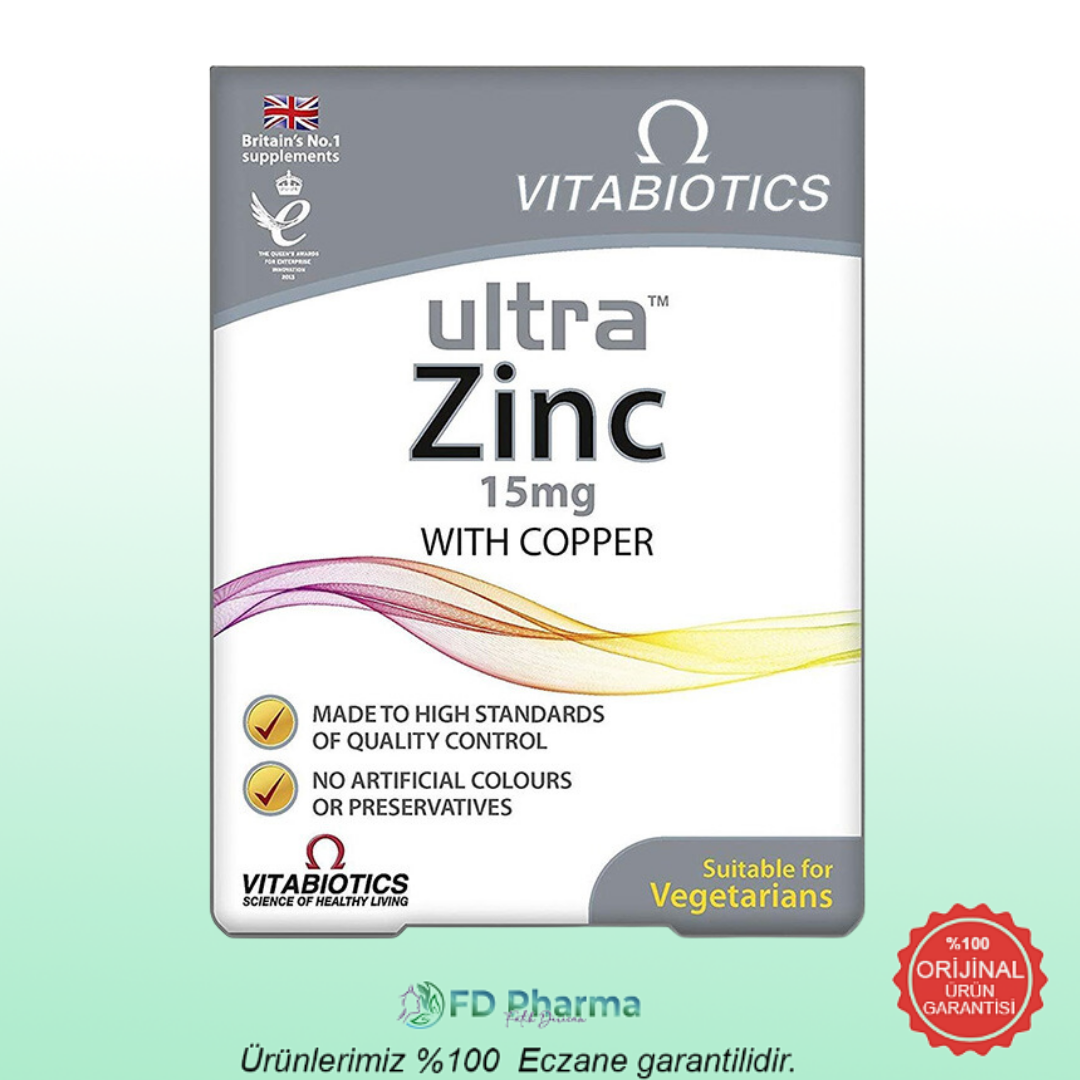 Vitabiotics Ultra Zinc With Copper 15 mg 60 Tablet
