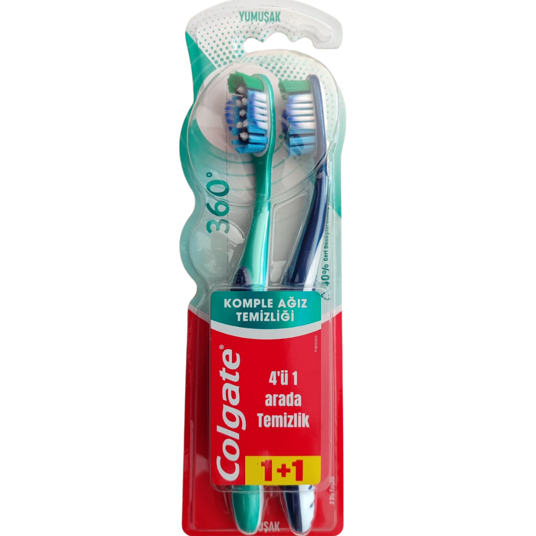 Colgate 360 Klasik Diş Fırçası Yumuşak 2'li