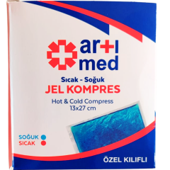 Artımed Sıcak Soğuk Jel Kompres Özel Kılıflı 13x27 cm