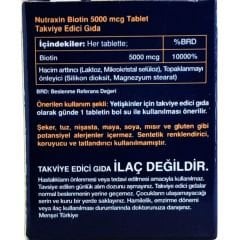 Nutraxin Biotin 5000 mg 30 Tablet