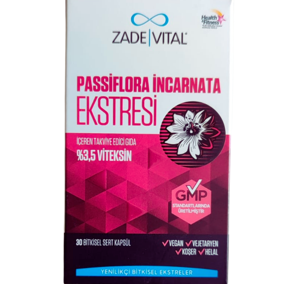 Zade Vital Passiflora 30 Kapsül