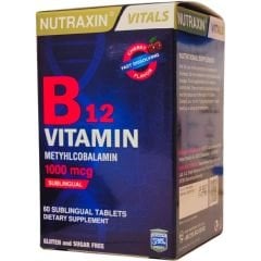 Nutraxin B12 Vitamin Methylcobalamin 60 Dilaltı Tablet