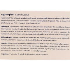Vagi-simplex 10 Vajinal Kapsül