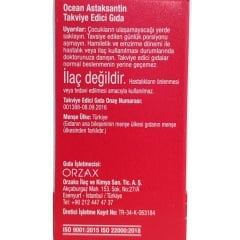 Orzax Ocean Astaksantin 30 Kapsül