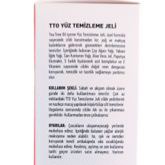 TTO Yüz Temizleme Jeli 150+50 ml