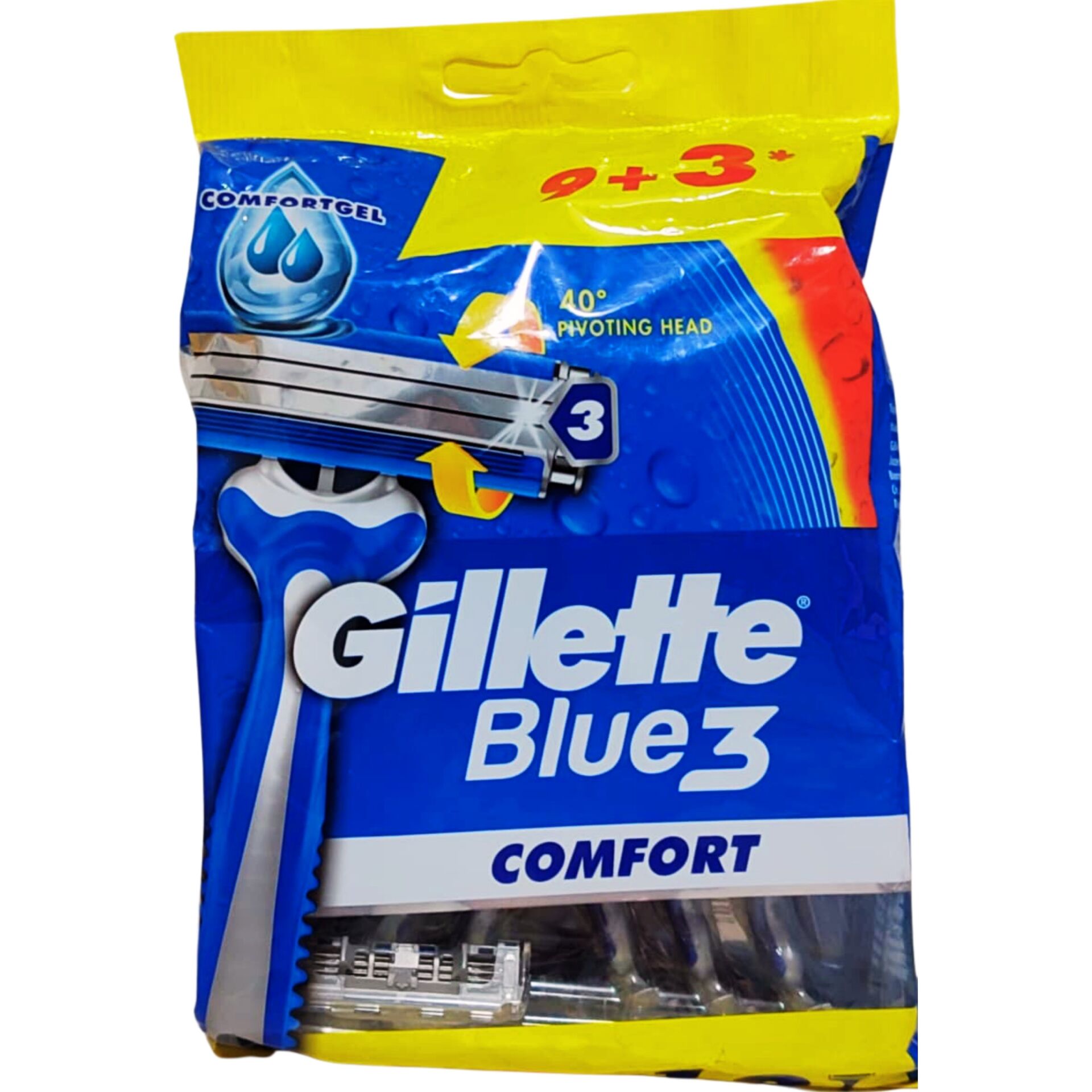 Gillette Blue 3 Comfort 12'li (9+3)