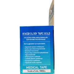 Iron Kinesiology Tape Gold Bandaj Sarı 5 cm x 5 metre