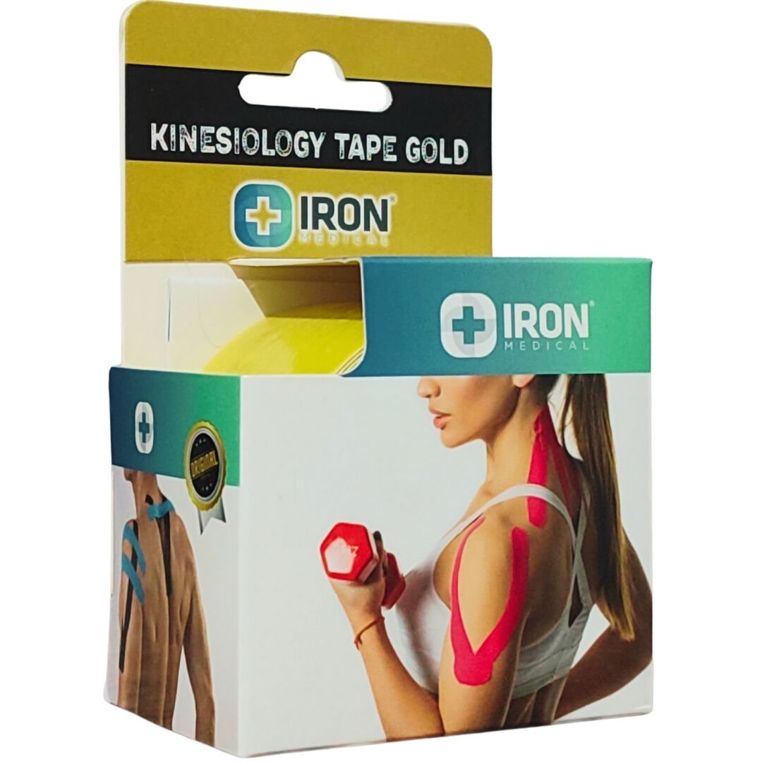 Iron Kinesiology Tape Gold Bandaj Sarı 5 cm x 5 metre