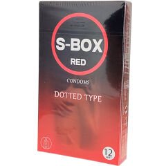S-Box Red Prezervatif 12 Adet Kabartma Yüzeyli