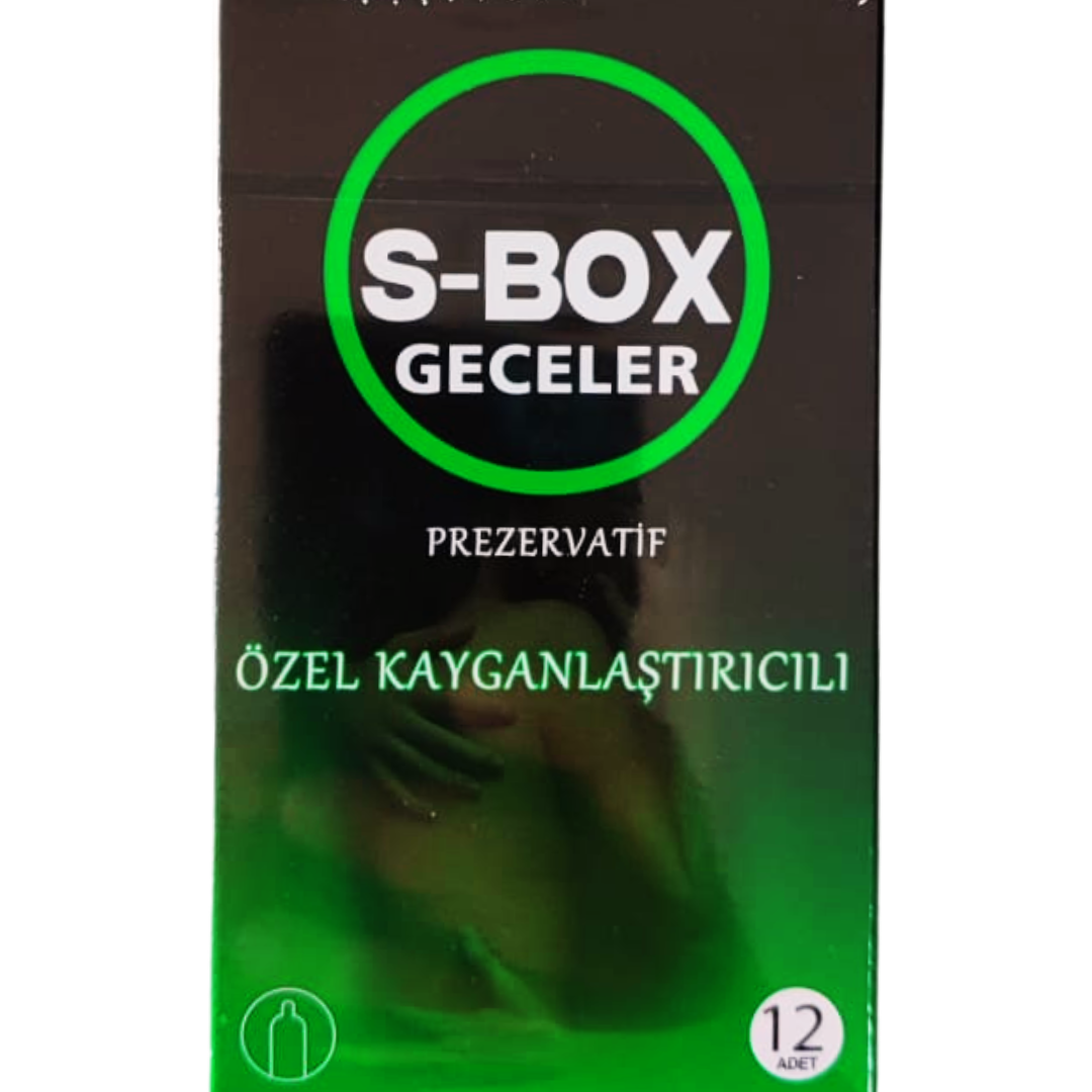 S-Box Geceler Prezervatif 12 Adet Kayganlaştırıcılı