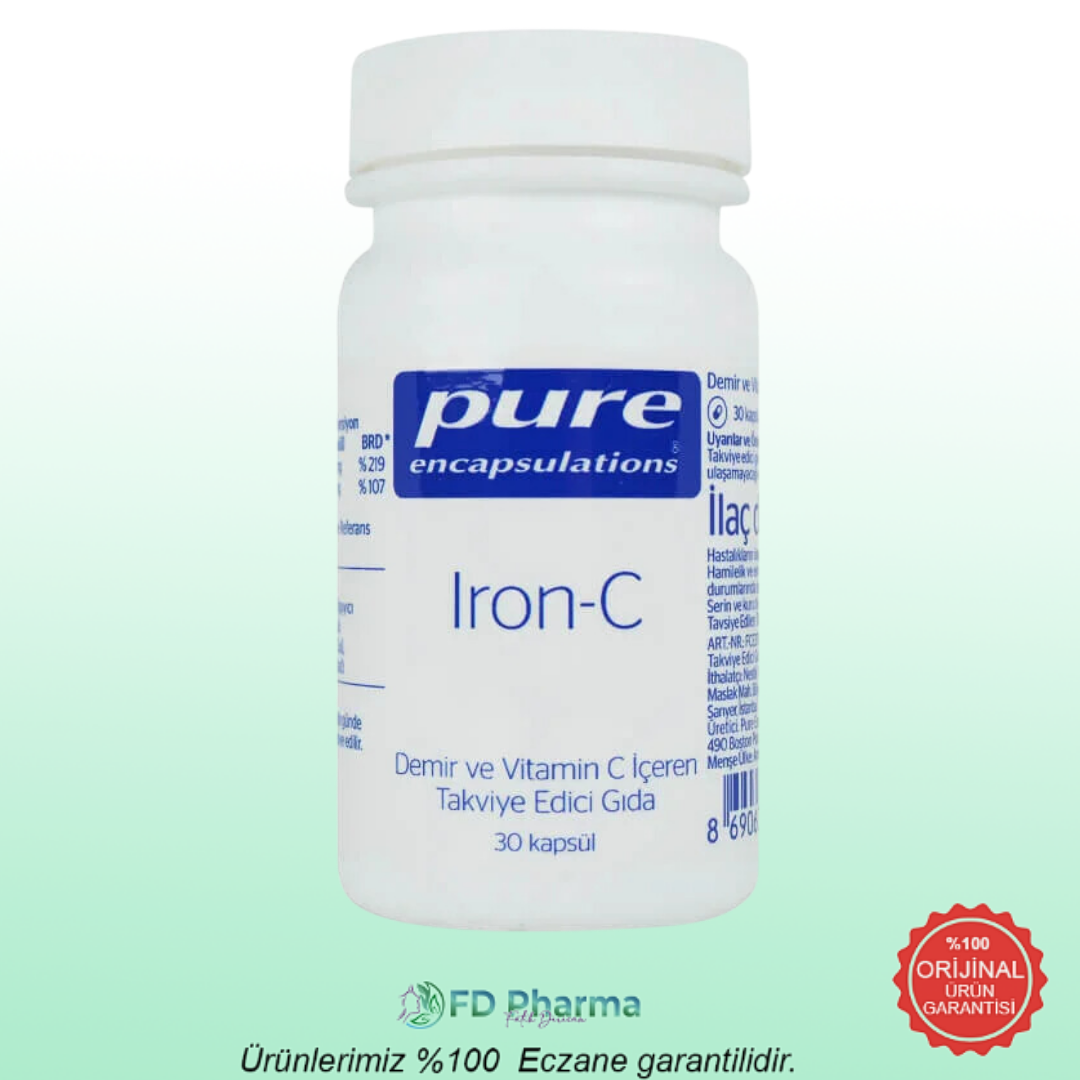 Pure Encapsulations Iron-C 30 Kapsül