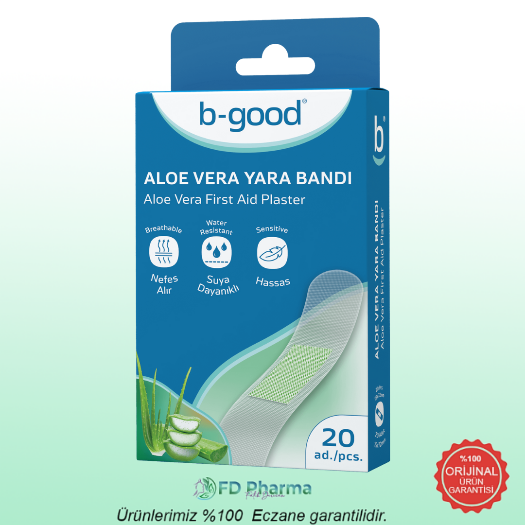 B-Good Aloe Vera Suya Dayanıklı Yara Bandı 20'li