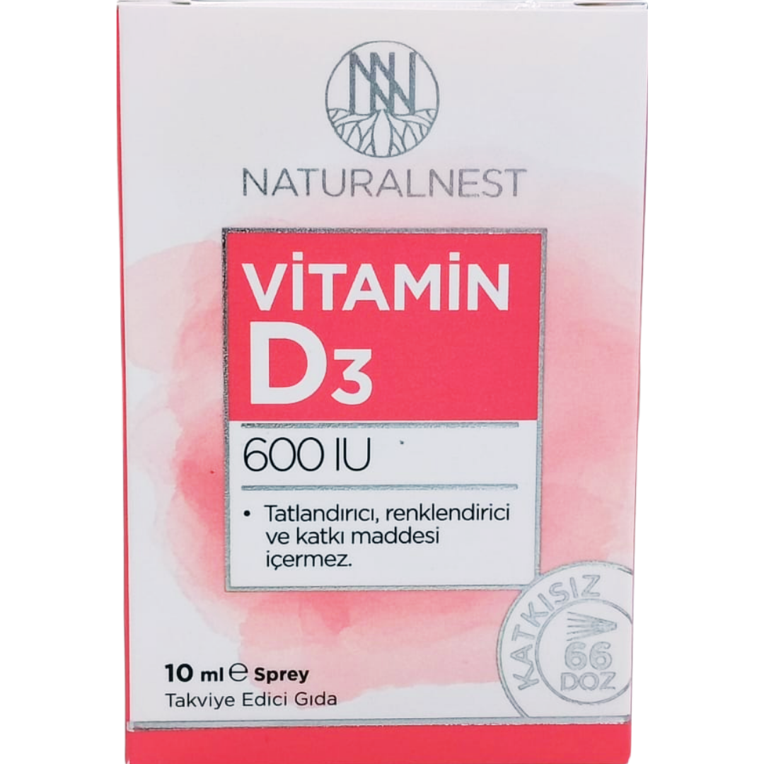 Naturalnest D3 600 IU Sprey 10 ml