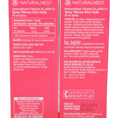 Naturalnest D3 600 IU Sprey 10 ml