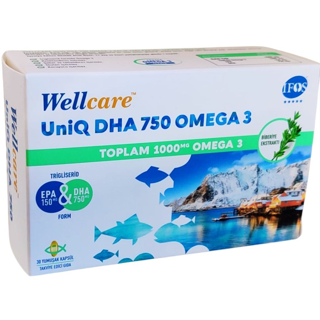 Wellcare Omega 3 Balık Yağı 750 mg 30 Kapsül