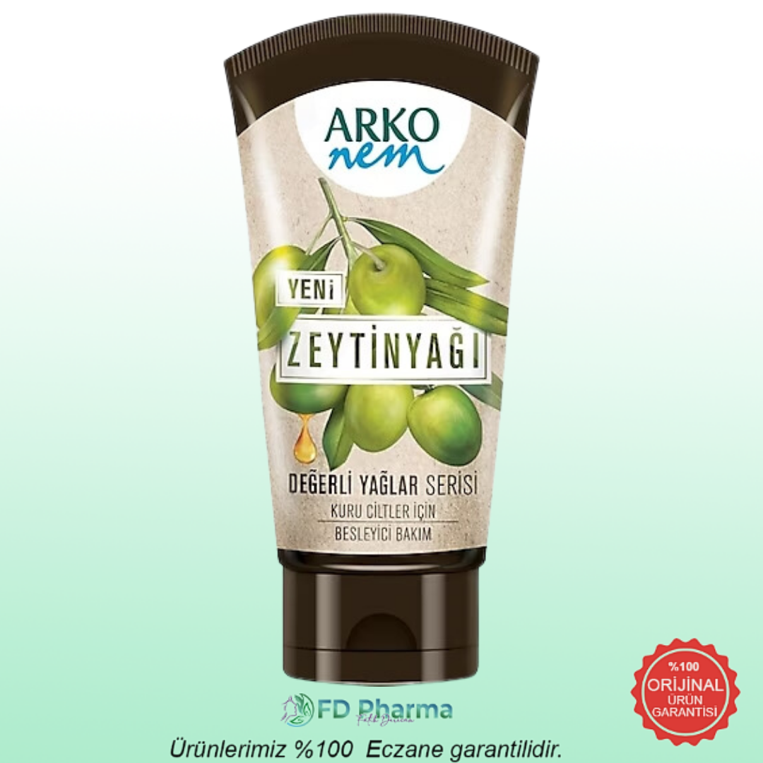 Arko Nem Zeytinyağlı Krem Yeni Değerli Yağlar Serisi 60 ml